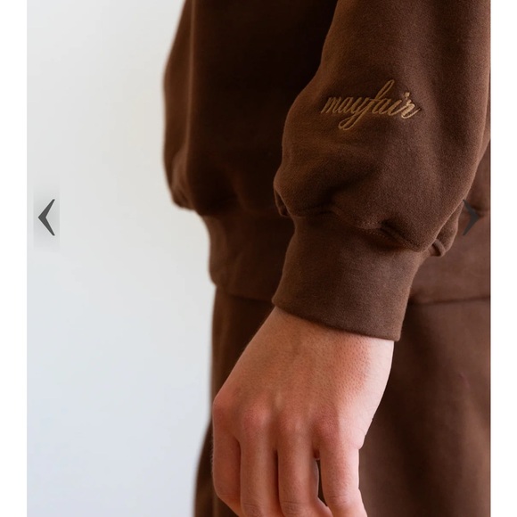 NWT Mayfair Group Empathy Always Espresso Crewneck Sweat Set Oversized XS - Picture 6 of 12
